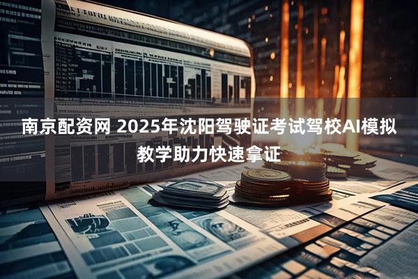 南京配资网 2025年沈阳驾驶证考试驾校AI模拟教学助力快速拿证